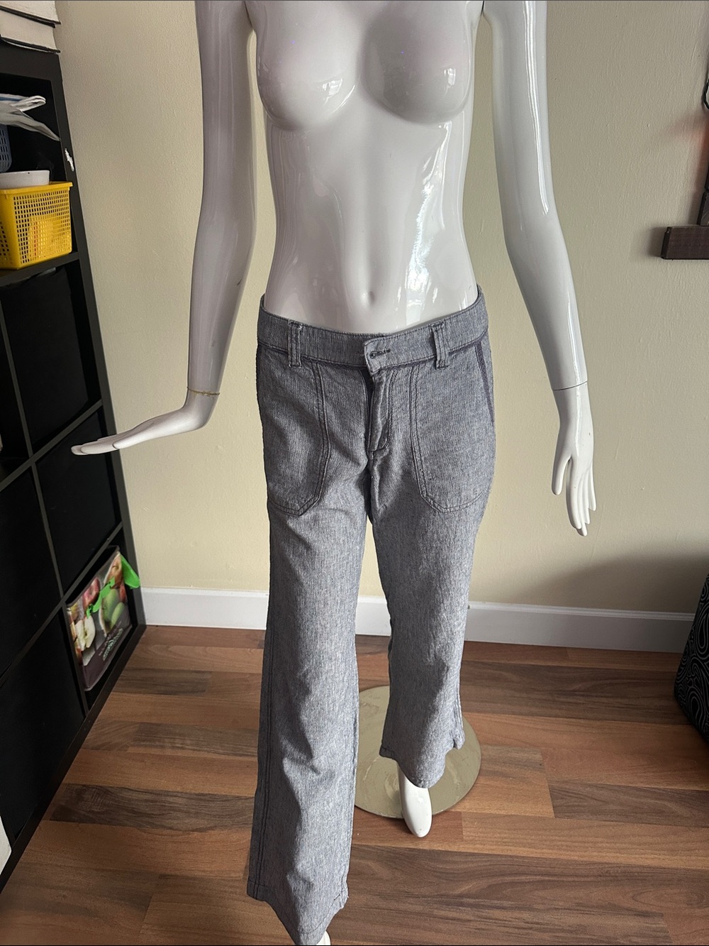 Pilcro and the Letterpress Gray Wide-Leg Pants